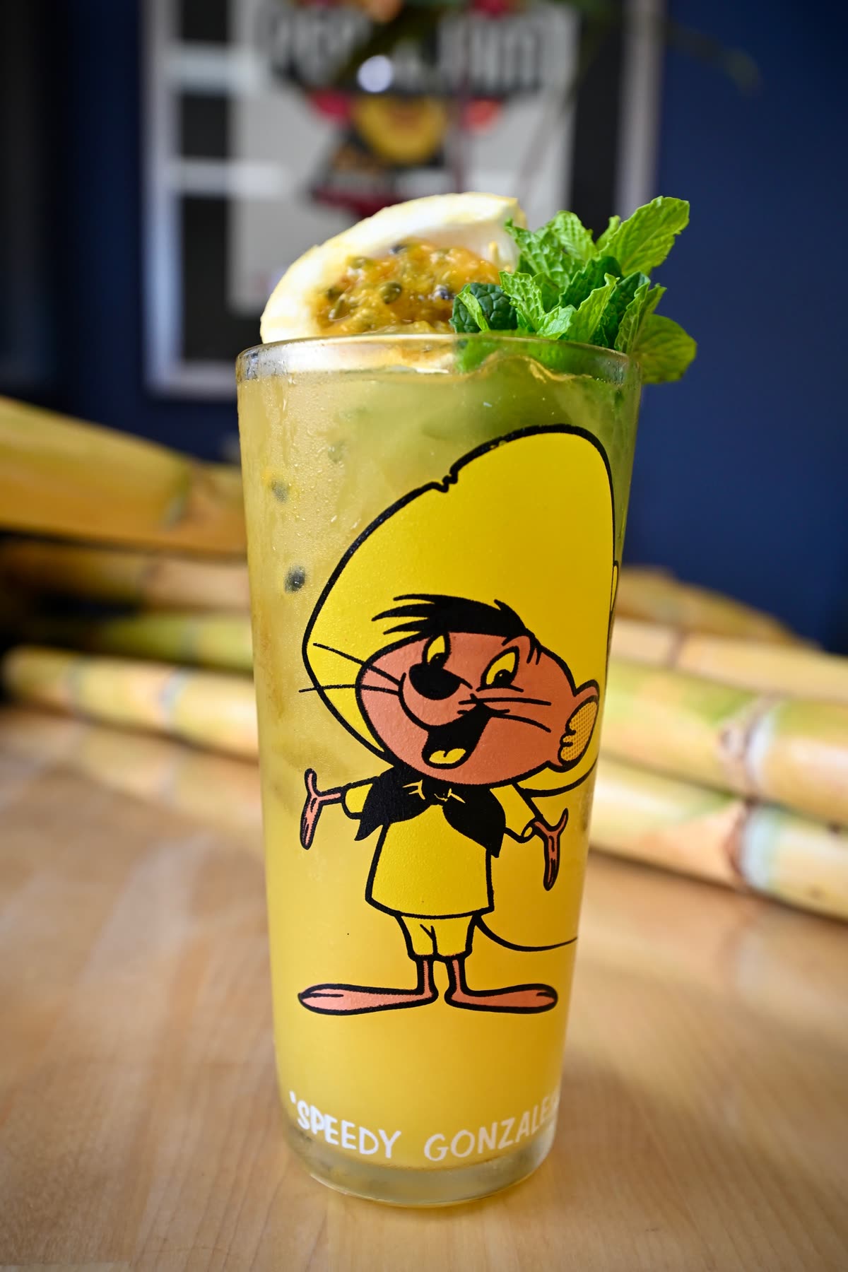 Cane Juice, raw pressed cane over ice